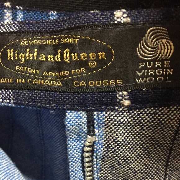 VINTAGE HIGHLAND QUEEN REVERSIBLE WOOL PLAID PLEATED SKIRTS SIZE 10 - Picture 12 of 12